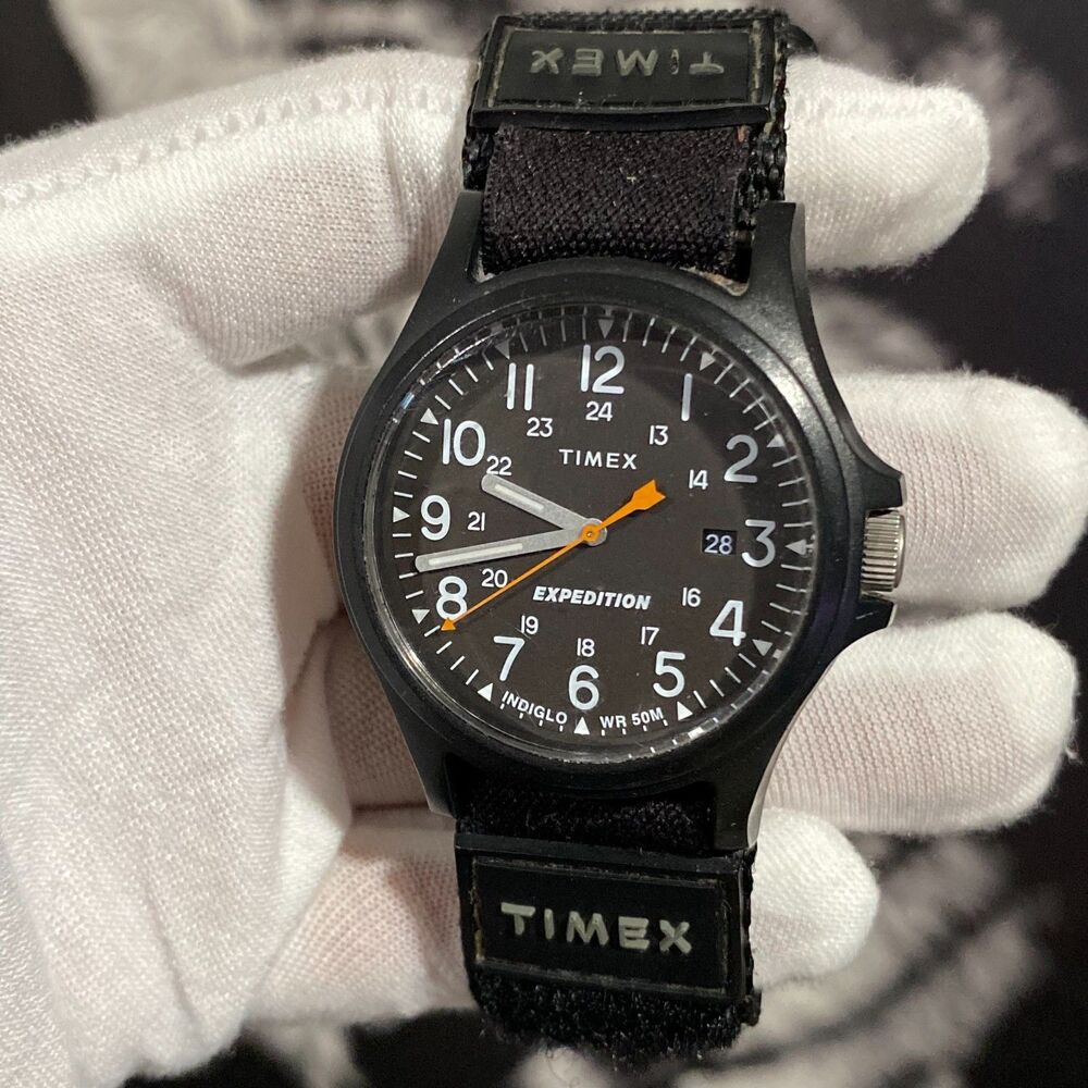Timex Expedition Acadia TW4B23800 Black Fabric Strap Quartz Round Dial Men Watch